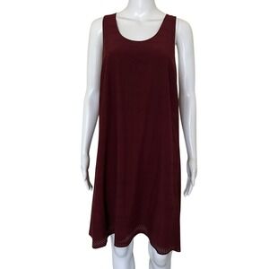 Athleta Brookfield Red- Burgundy Midi lightweight racerback dress - Medium
